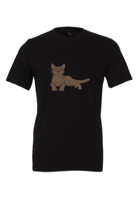 Monster Cat Design T-Shirt Short Sleeve