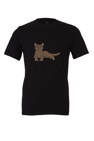 Monster Cat Design T-Shirt Short Sleeve