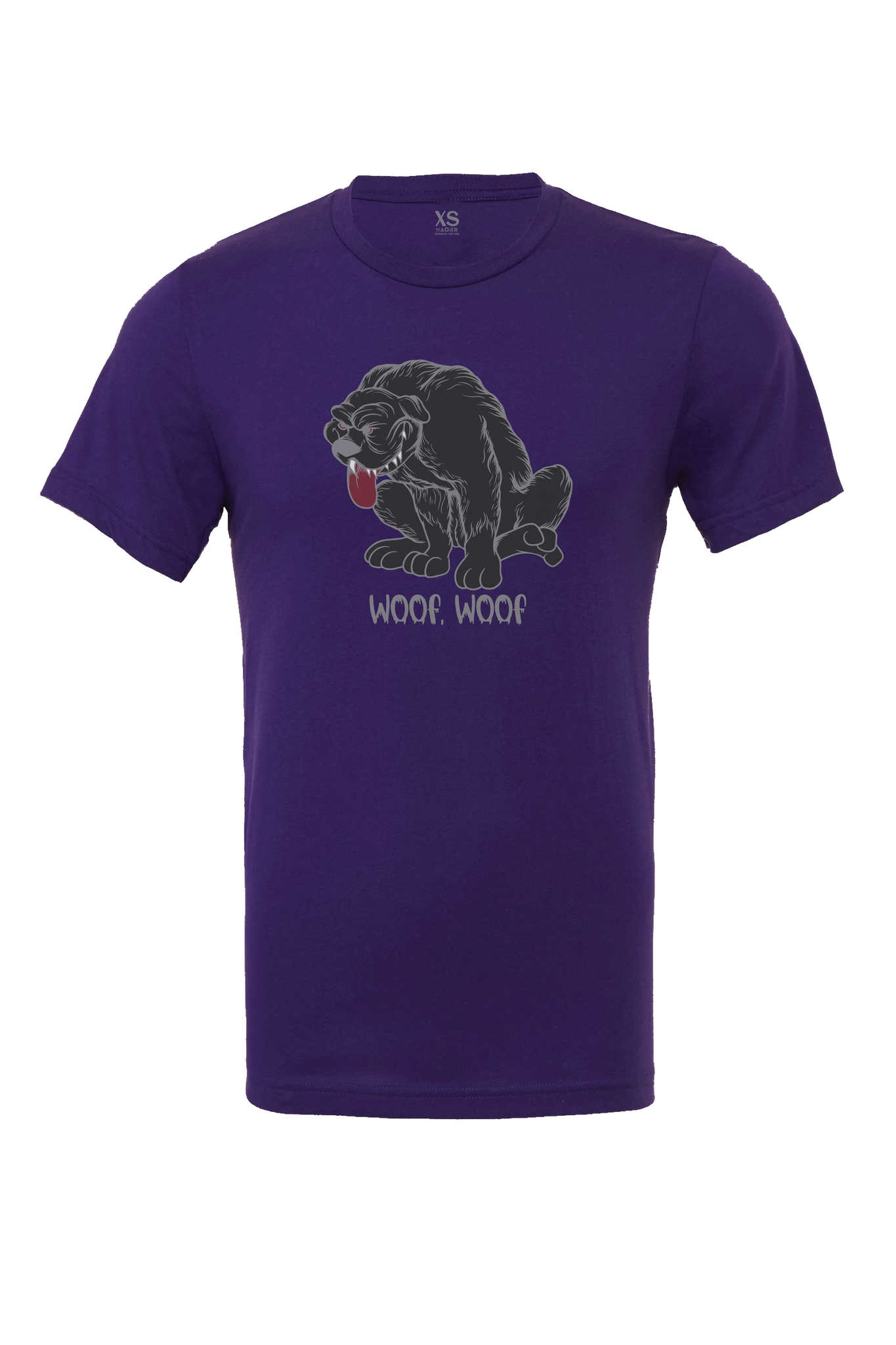 Woof, Woof Design T-Shirt Short Sleeve