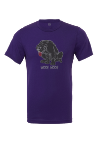 Woof, Woof Design T-Shirt Short Sleeve