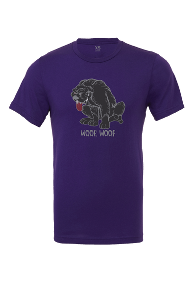 Woof, Woof Design T-Shirt Short Sleeve