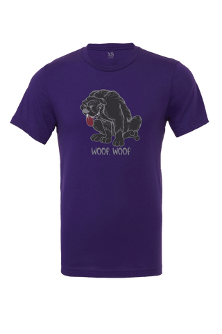 Woof, Woof Design T-Shirt Short Sleeve