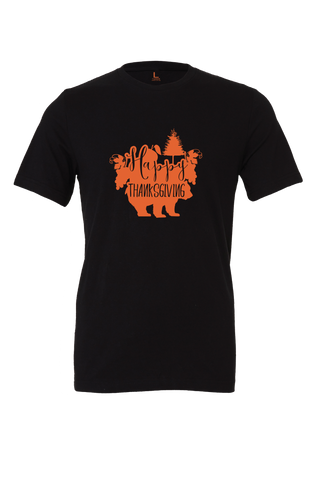 Happy Thanksgiving, T-Shirt Short Sleeve, Design