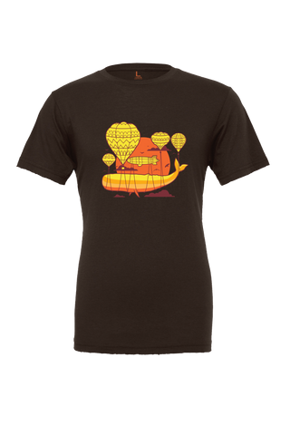 Sunset Whale, T-Shirt Short Sleeve, Design