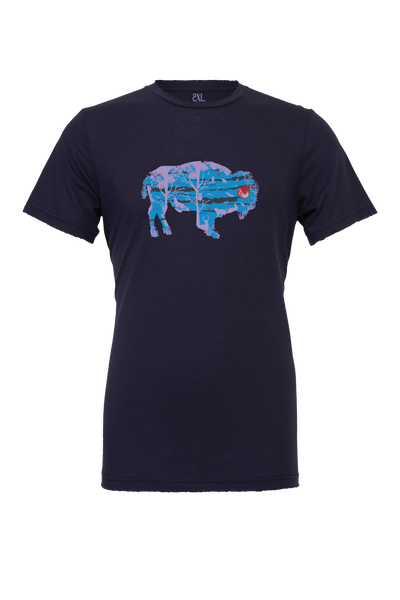 Night Bison, T-Shirt Short Sleeve, Design