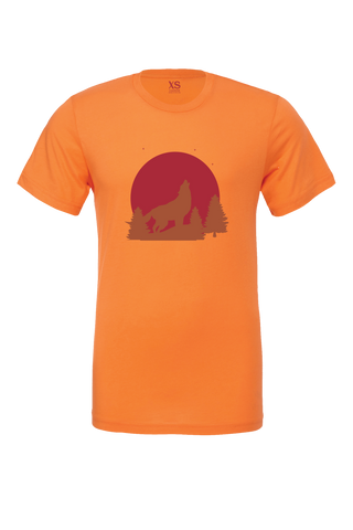 Sunset Wolf, T-Shirt Short Sleeve, Design
