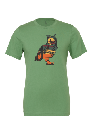 Owl Sunset, T-Shirt Short Sleeve, Design